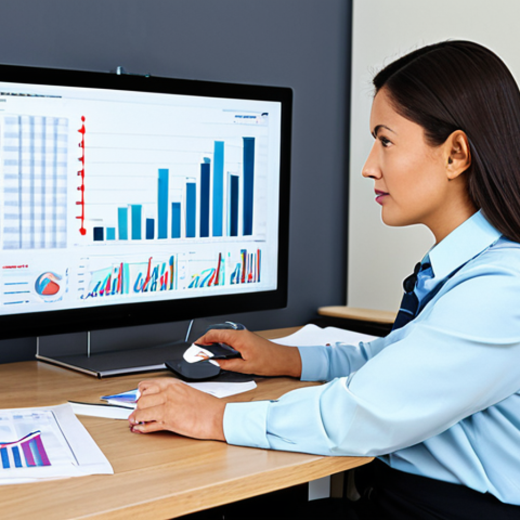 Business Stability**
"A professional female analyst in appropriate business attire, fully clothed, reviewing financial charts in a modern office setting. The charts depict stable growth and positive trends. Safe for work, appropriate content, perfect anatomy, natural proportions, modest clothing, professional environment, family-friendly."
**
